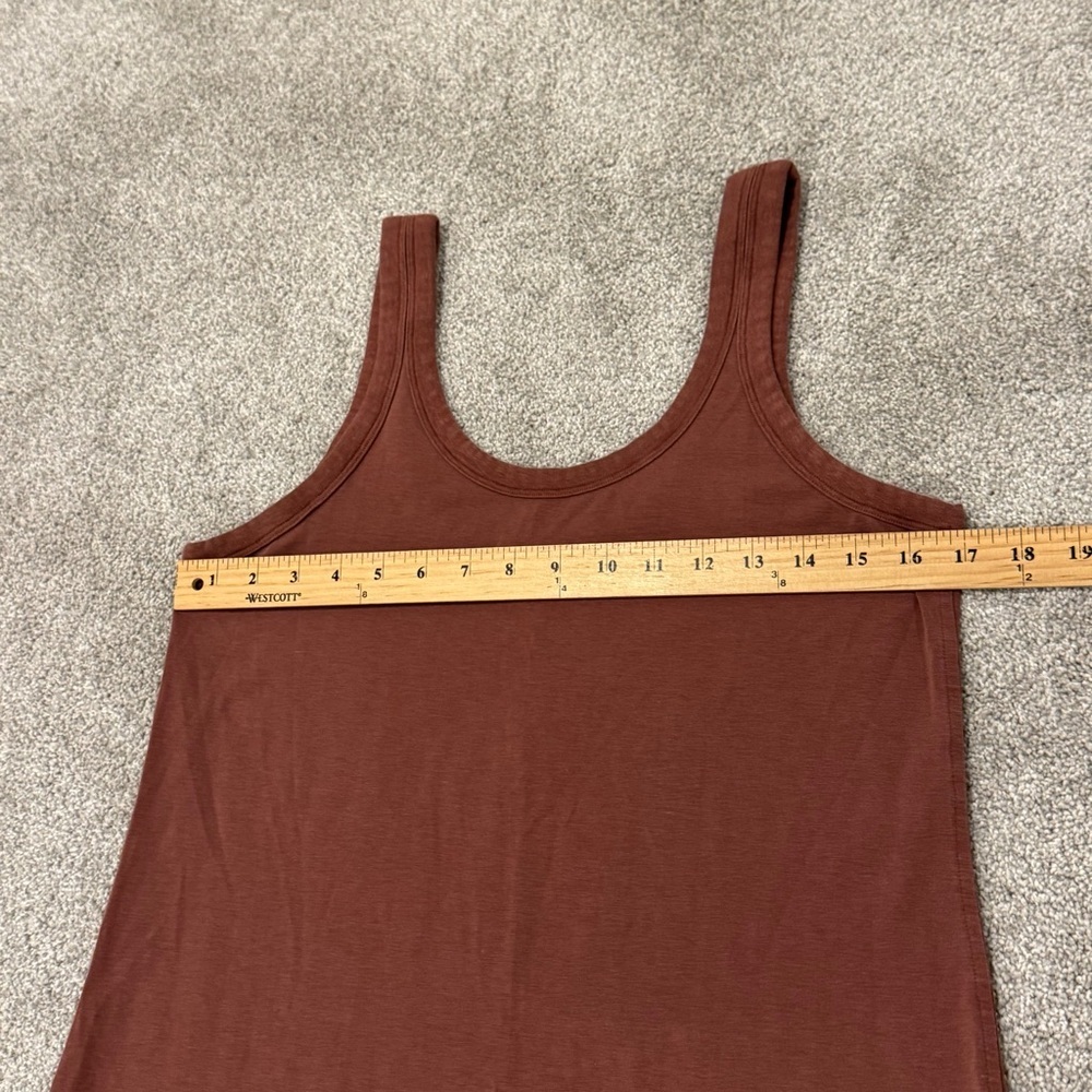 Lululemon Classic-Fit Cotton-Blend Scoop Dress - Ancient Copper Brown size 4 EUC - Picture 6 of 6